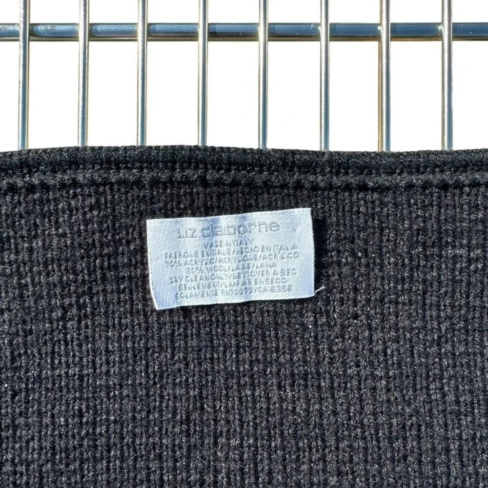 Liz Claiborne Black‎ Fringe Shawl